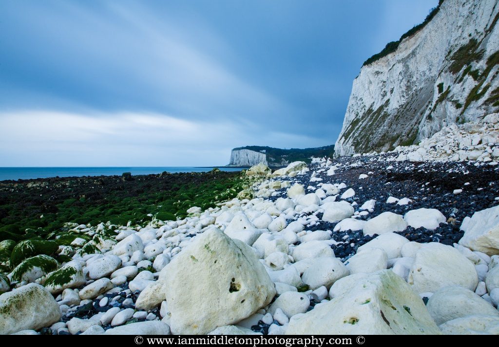 Morning at Saint Margaret Bay, at the famous White Cliff of Dover, Kent, England