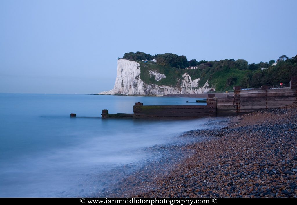 Sunrise at Saint Margaret Bay, at the famous White Cliff of Dover, Kent, England