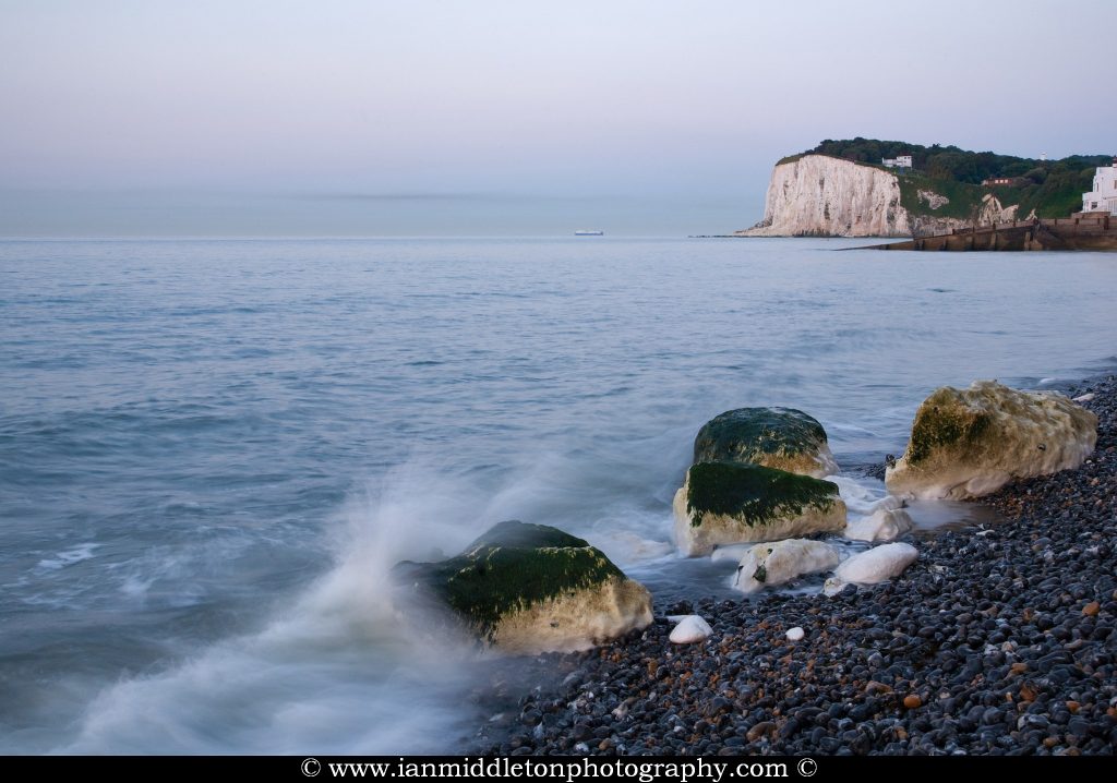 Sunrise at Saint Margaret Bay, at the famous White Cliff of Dover, Kent, England